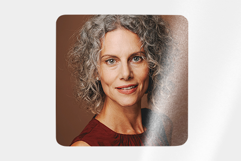 Quadratischer Fotosticker, ca. 7×7 cm, matt oder glänzend
