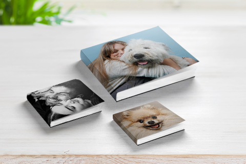 ein gedrucktes hardcover xxl A3 fotobuch